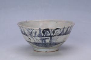 000478青花山水纹碗