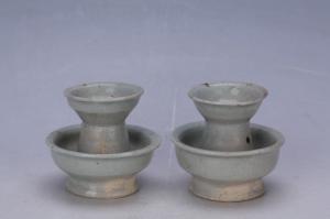 000479青白釉烛台