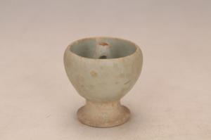 000383青釉油灯