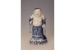 001330青花弥勒佛立像