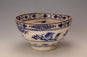 001113青花花卉纹碗