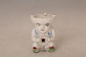 001539五彩童子茶具