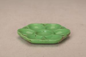 001552绿釉调色碟