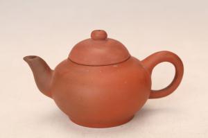 001469红陶茶壶“饶壶”款