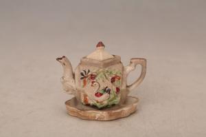 001572五彩塑鹅六角玩具茶壶