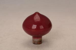 001577红釉鸦片烟头