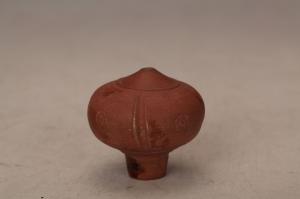 001578红陶印花鸦片烟头