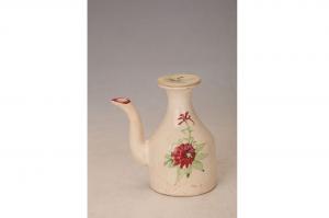 001712大窑花卉纹酱油瓶