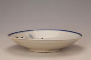 001803五彩荷池纹盘