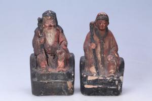 002155陶塑花公花嫲