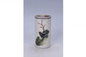 001992五彩公鸡纹笔筒