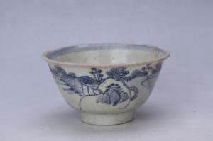 002482青花山水纹碗