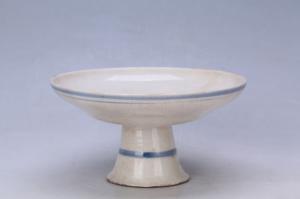 002793和丰公记”款白釉高足盘