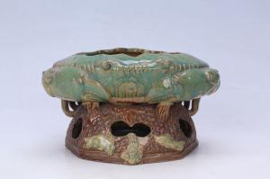 002816彩塑蟹形花盆