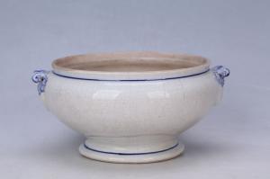 002864“中国磁品枫溪厂制”款大窑蓝彩双系盅