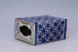 002871蓝彩锦地纹枕