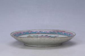 002984“合裕号”粉彩博古纹盘