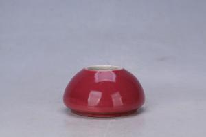 003195红釉水盂