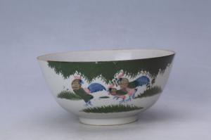 003092釉上彩公鸡纹碗